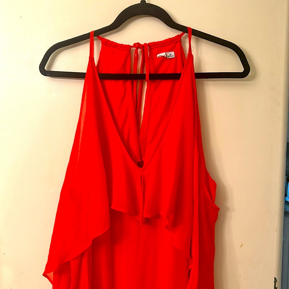 Chiffon halter dress